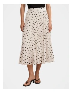 Aurora Pleated Skirt in White