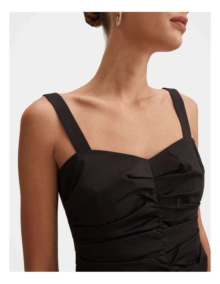 Tess Ruched Front Top in Black image 4