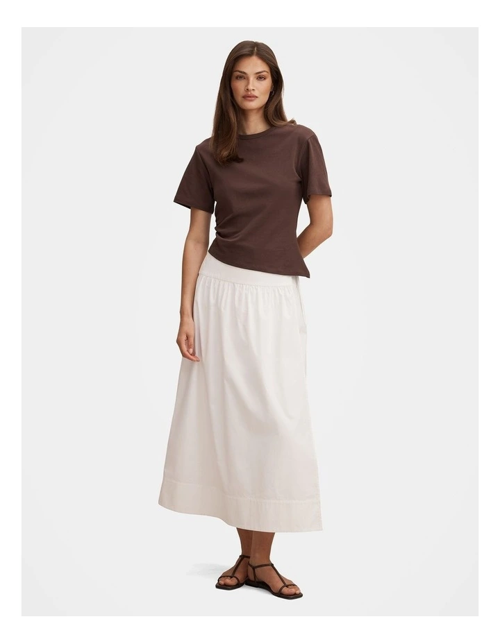 Saskia Boxy T-shirt in Chocolate image 5