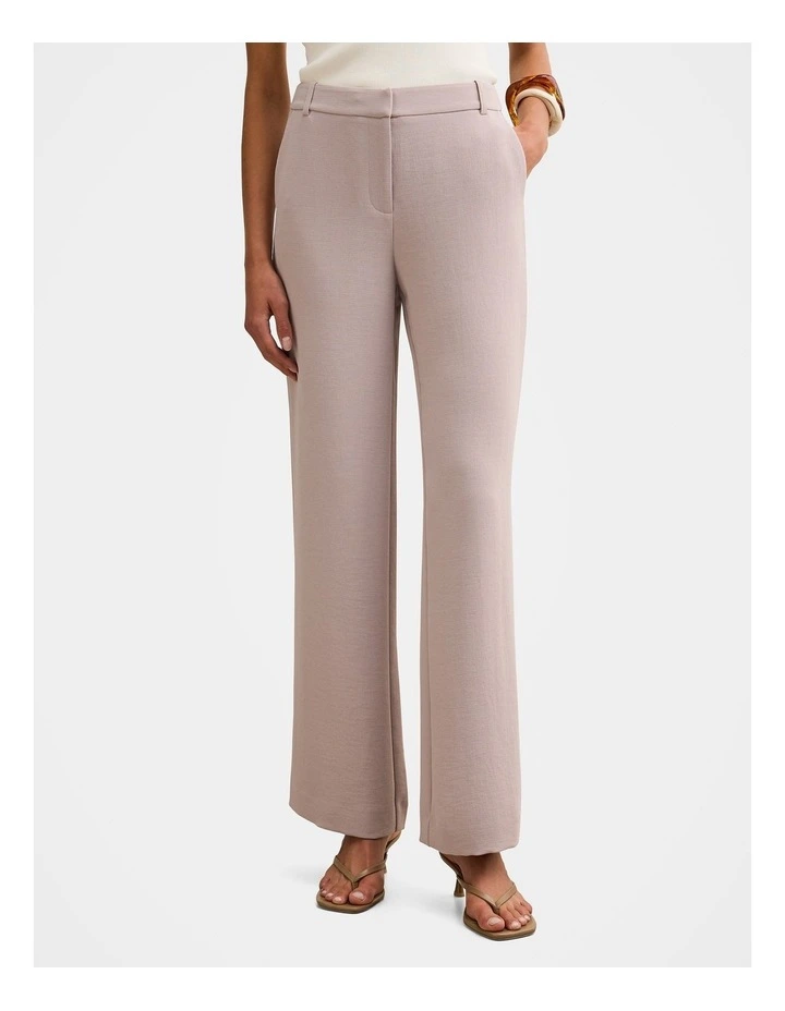 Daphne Mid Waist Straight Leg Pants in Brown image 1