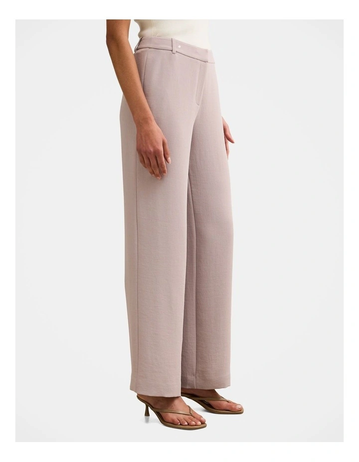 Daphne Mid Waist Straight Leg Pants in Brown image 3