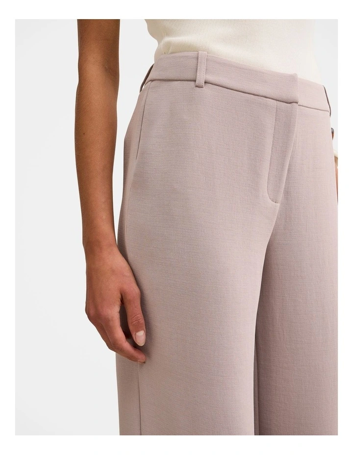 Daphne Mid Waist Straight Leg Pants in Brown image 4