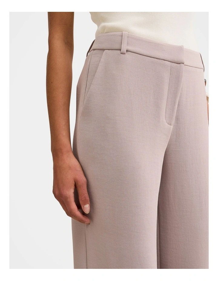 Daphne Mid Waist Straight Leg Pants in Brown image 4