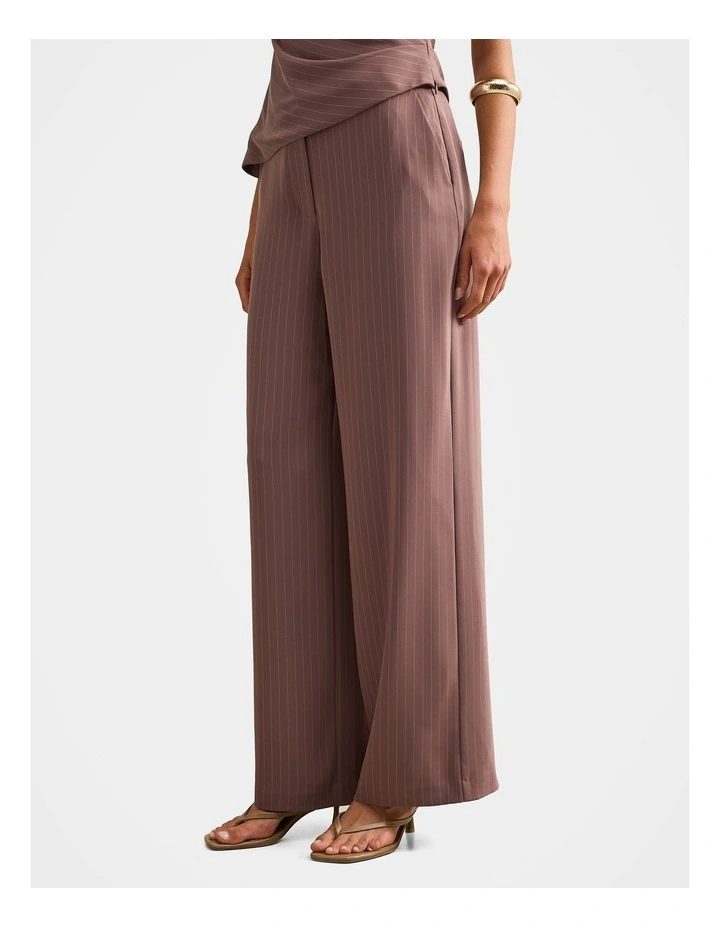 Willow Wide Leg Pants in Brown image 3