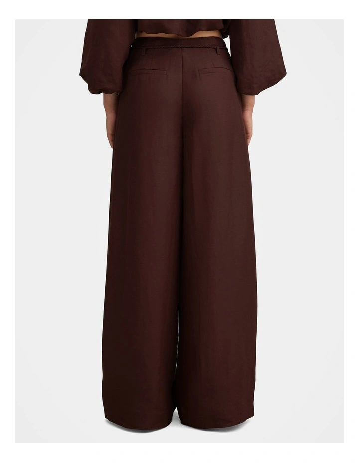 Myla Wide Leg Pants in Chocolate image 2