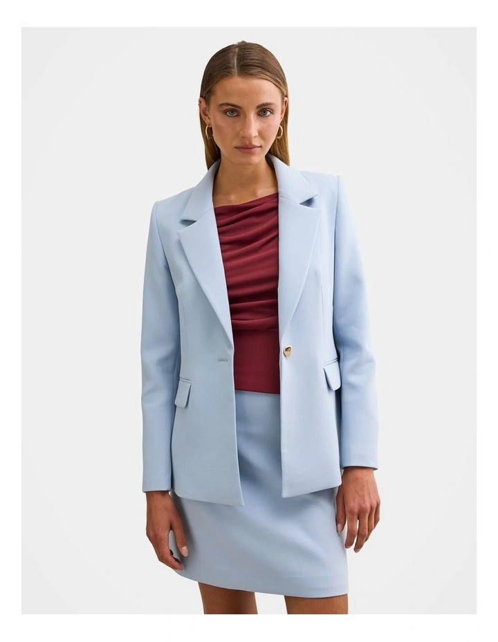 Victoria Single Breasted Blazer in Blue image 1