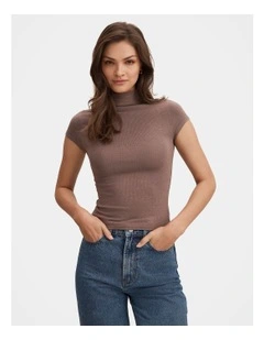 Ruby Grown On Neck Baby T-shirt in Brown