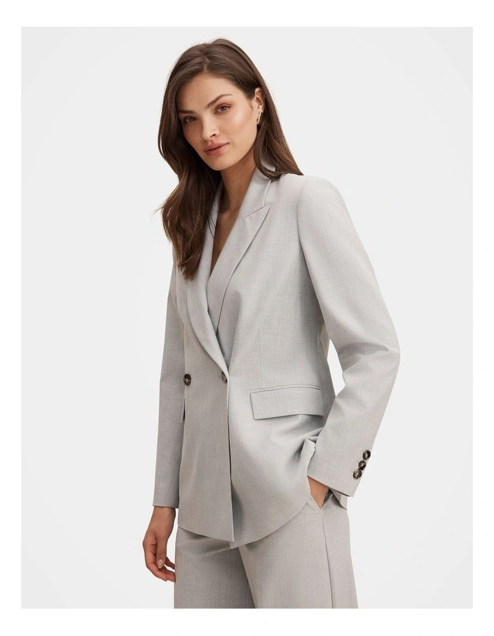 Sophia Oversized Suit Blazer in Grey image 3