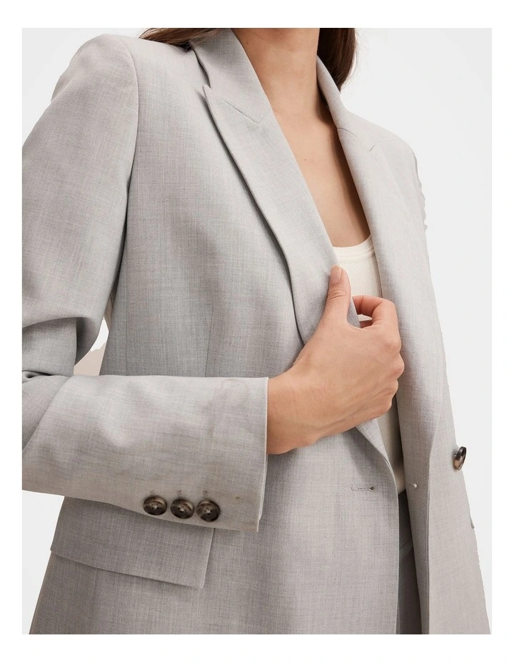 Sophia Oversized Suit Blazer in Grey image 4