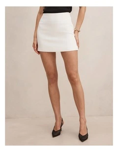Miranda Mini Skirt in White