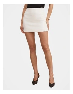 Miranda Mini Skirt in White