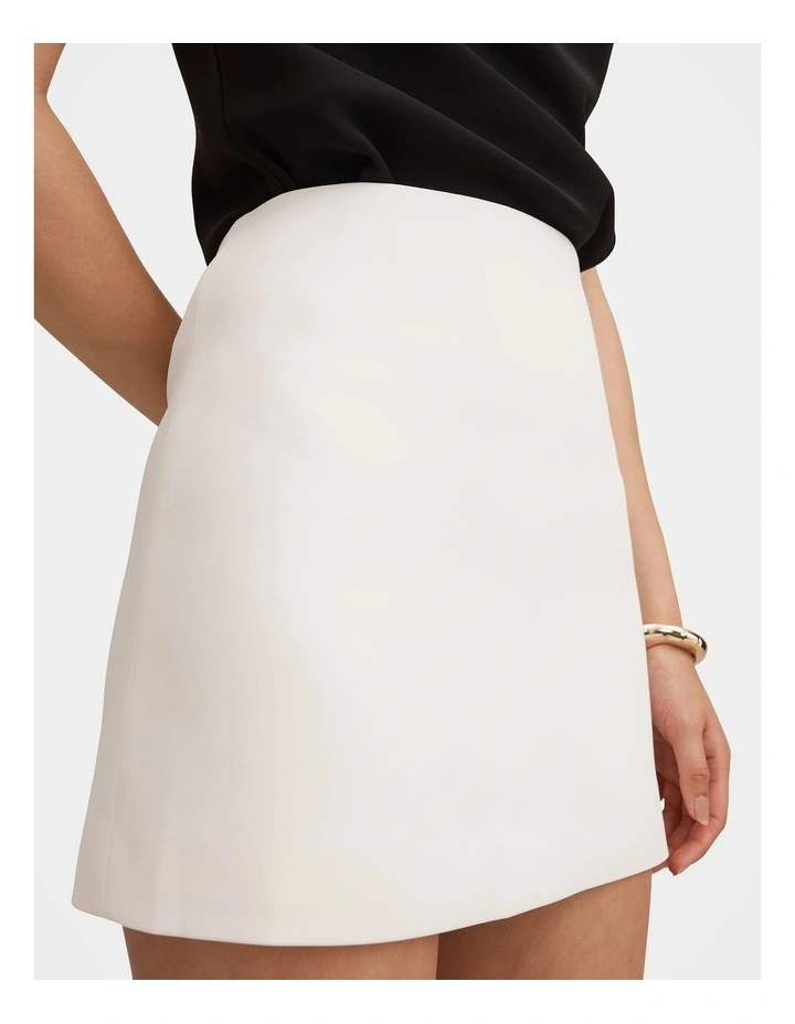 Miranda Mini Skirt in White image 4