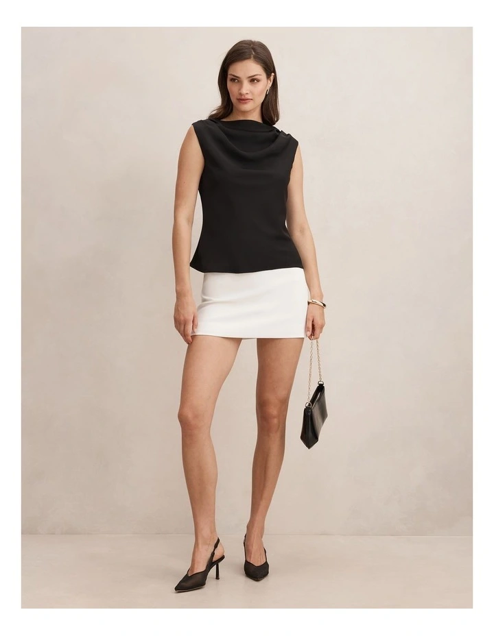 Miranda Mini Skirt in White image 5