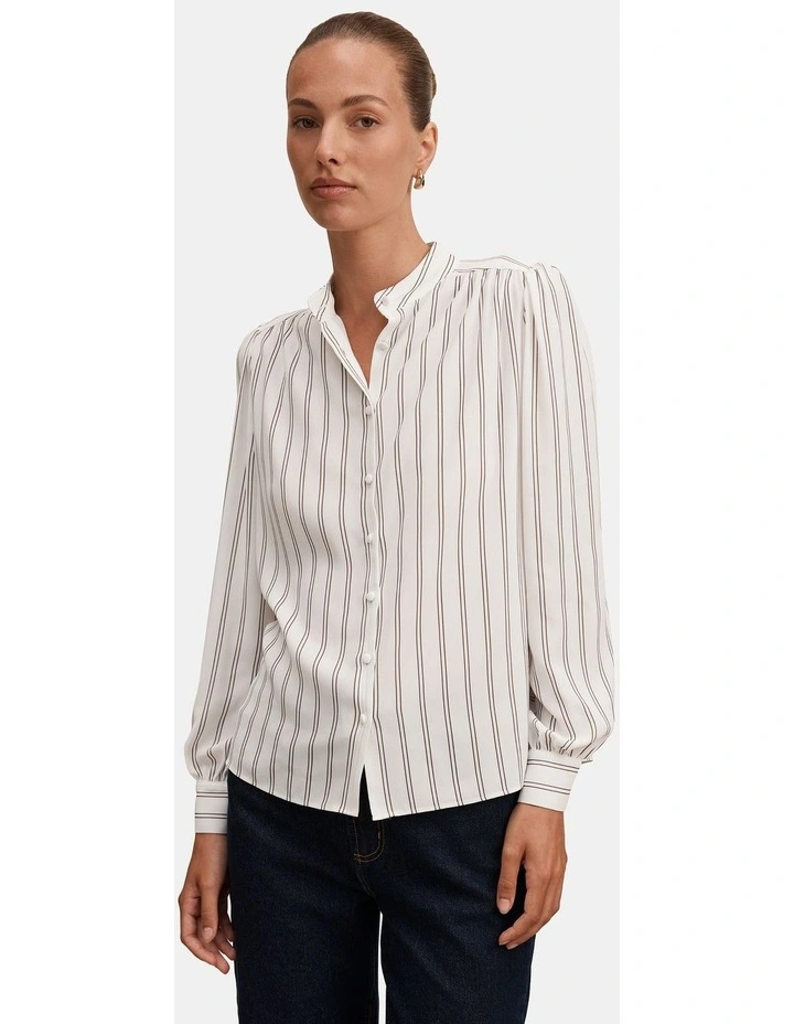 Bailey Long Sleeves Blouse in White image 1