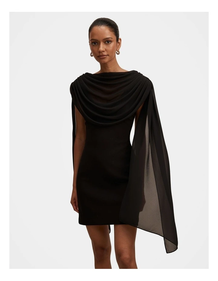 Bowie Mini Dress in Black image 1