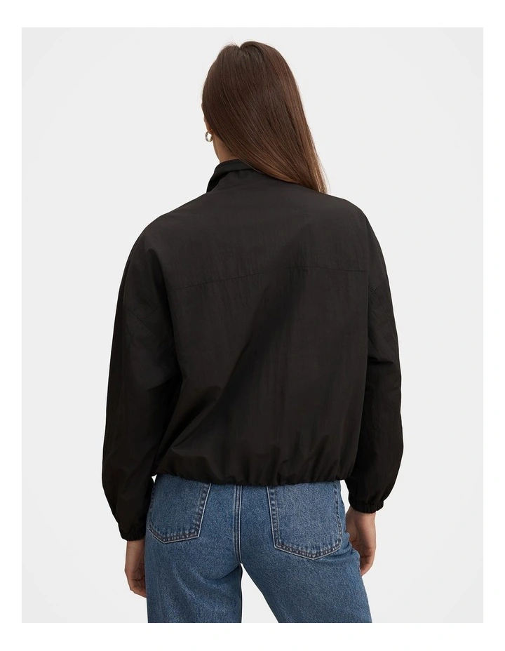 Eliza Windbreaker Jacket in Black image 2