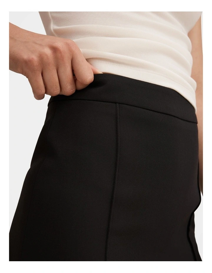 Poppy Pintuck Mini Skirt in Black image 4