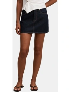 Zoe Denim Mini Skirt in Navy