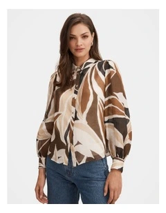 Davina Long Sleeves Blouse in Multi