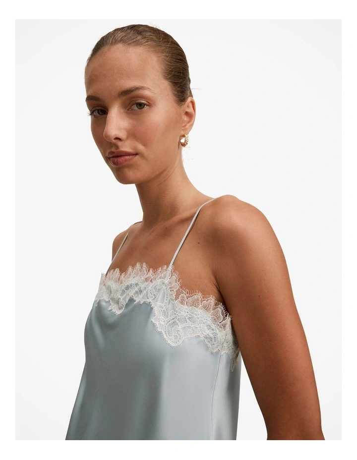 Lyla Lace Cami Top in Blue image 4