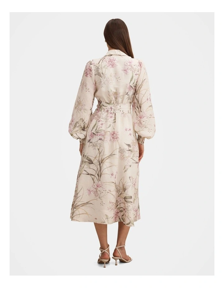 Hazel Shirt Midi Dress in Pink image 2