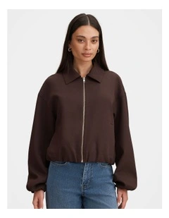 Lana Twill Jacket in Brown