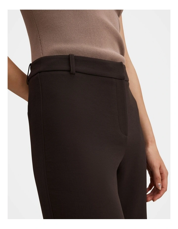 Daphne Mid Waist Straight Leg Pants in Brown image 4