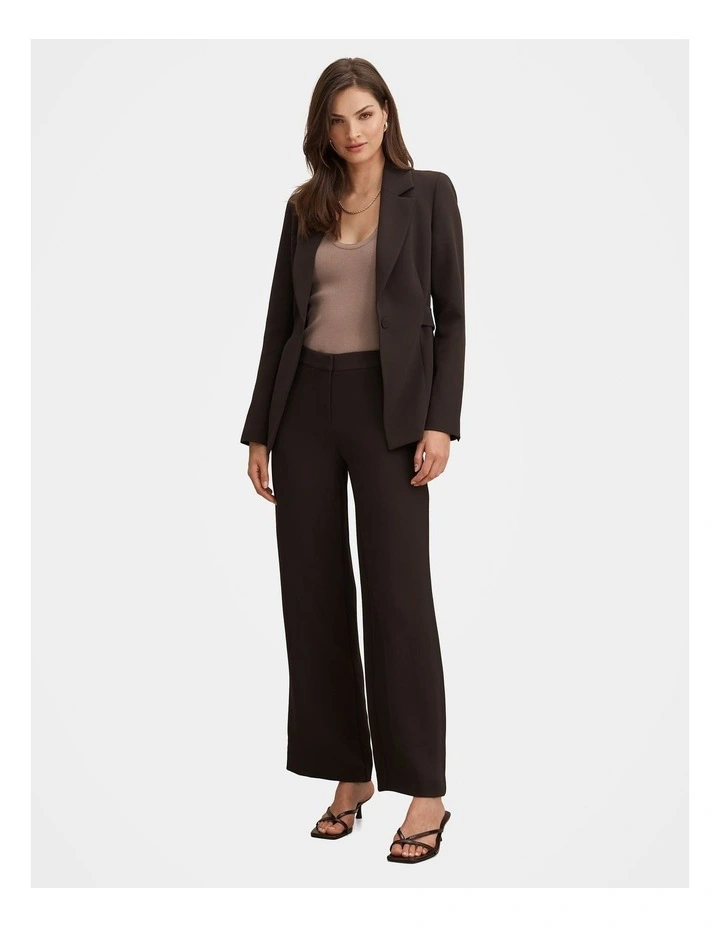 Daphne Mid Waist Straight Leg Pants in Brown image 5