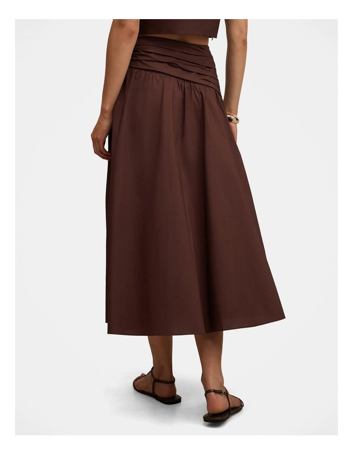 Dottie Hardware Maxi Skirt in Brown image 2