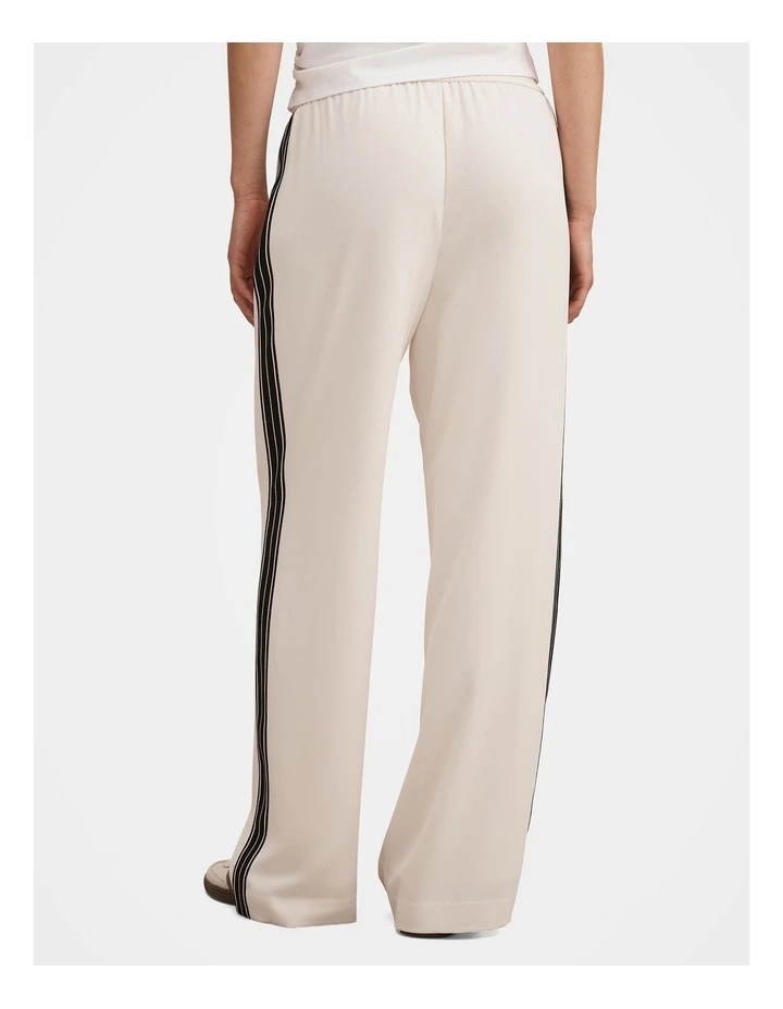 Aleyna Side Stripe Wide Leg Pants in Cream image 2