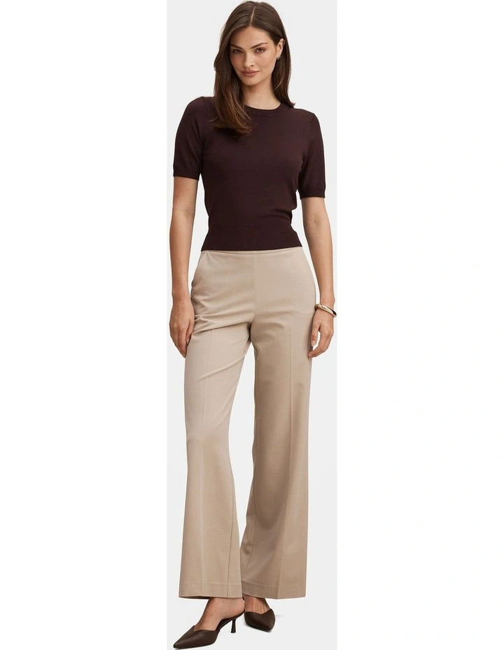 Marissa Marle Wide Leg Pants in Neutral image 5