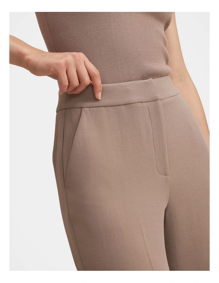 Dani Tailored Straight Leg Pants in Brown image 4