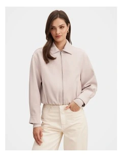 Alexia Top Collar Jacket in Cream