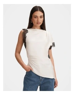 Dixie Lace Top in Cream