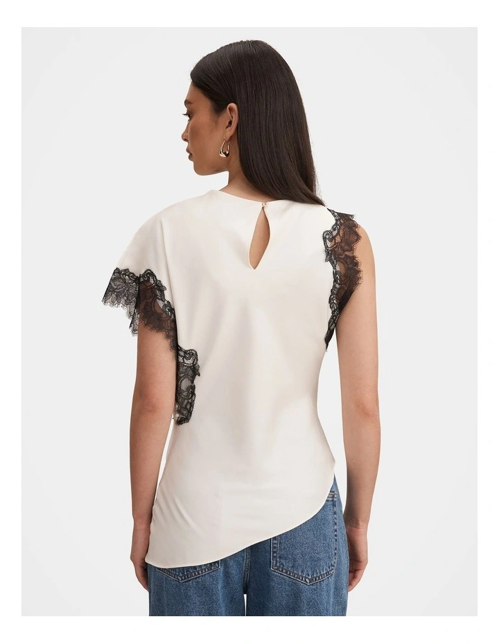 Dixie Lace Top in Cream image 2