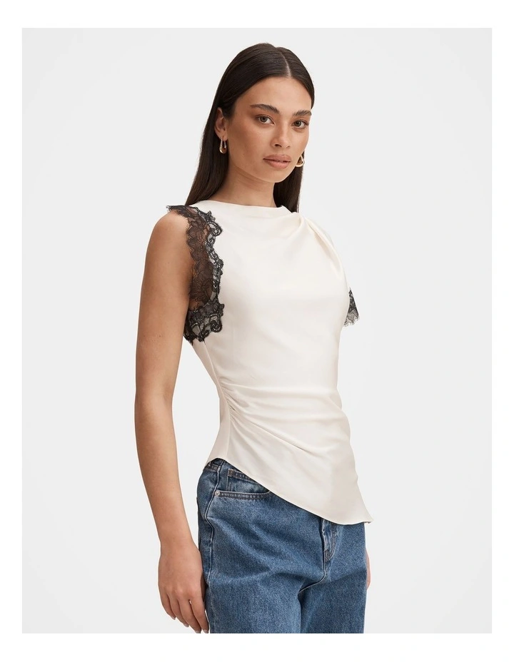 Dixie Lace Top in Cream image 3