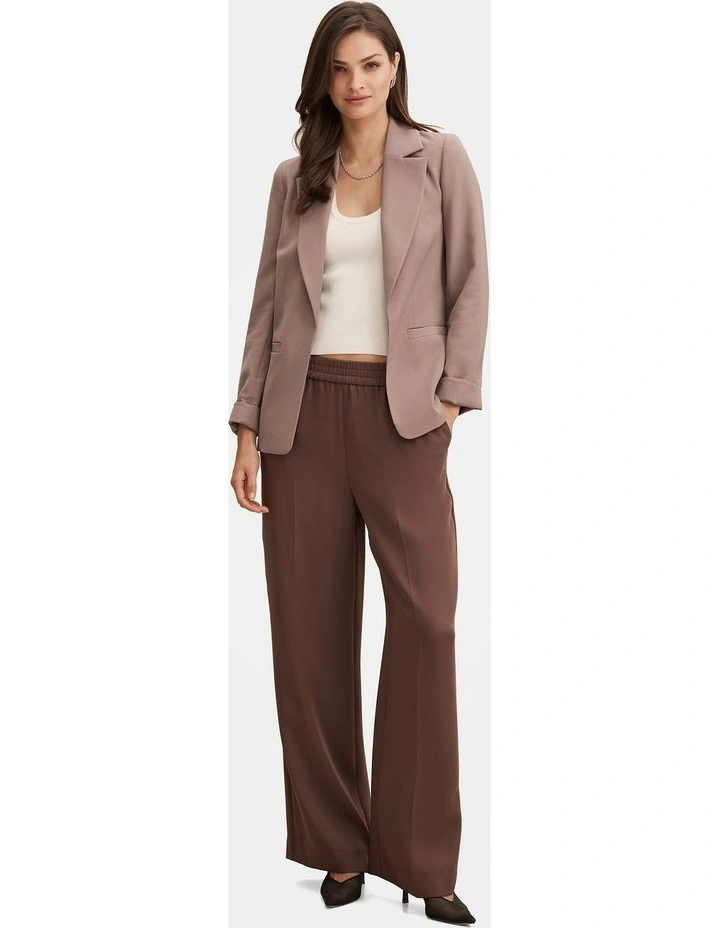 Dylan Boyfriend Blazer in Brown image 5