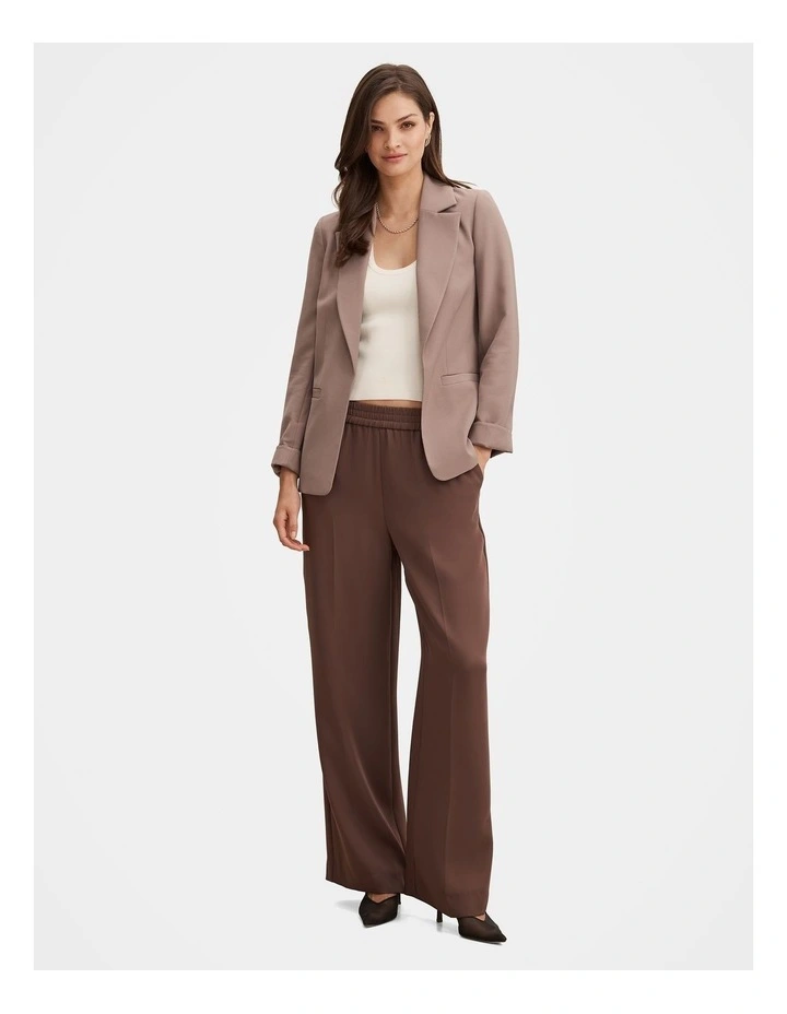 Dylan Boyfriend Blazer in Brown image 5