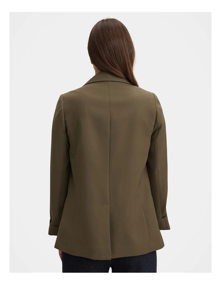 Dylan Boyfriend Blazer in Green image 2