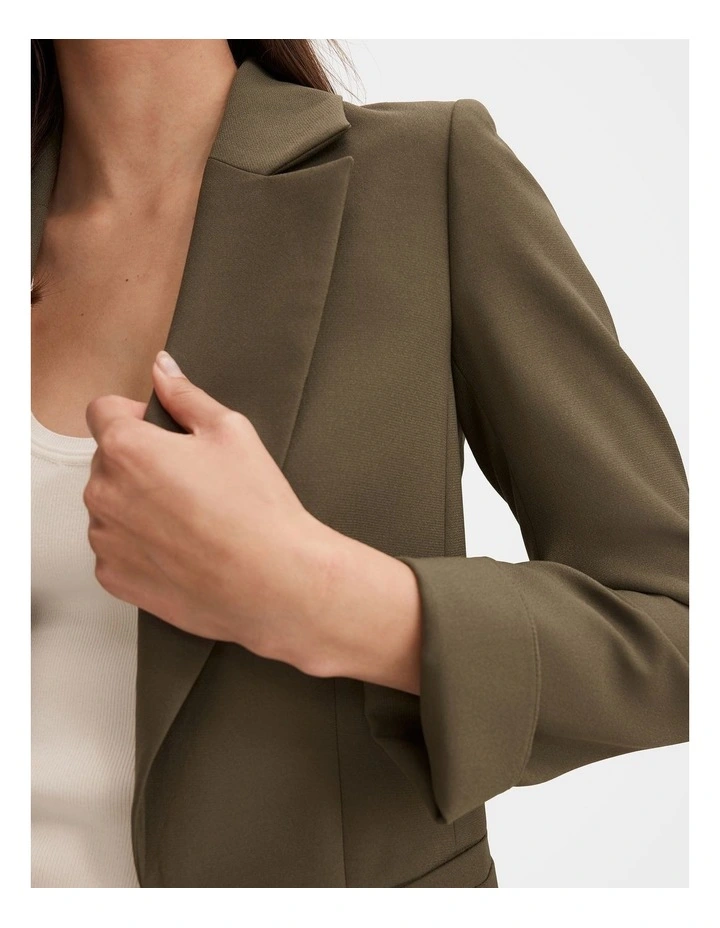 Dylan Boyfriend Blazer in Green image 4
