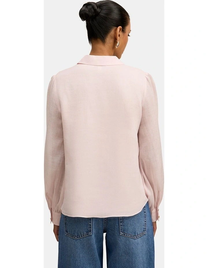 Davina Long Sleeves Blouse in Pink image 2