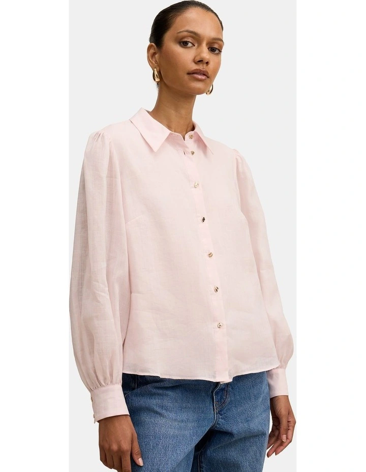 Davina Long Sleeves Blouse in Pink image 3