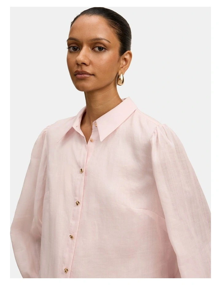 Davina Long Sleeves Blouse in Pink image 4