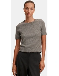 Lucy Knitted T-shirt in Grey