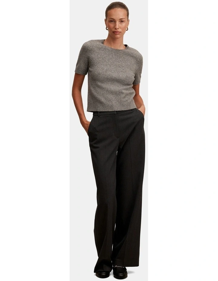 Lucy Knitted T-shirt in Grey image 5