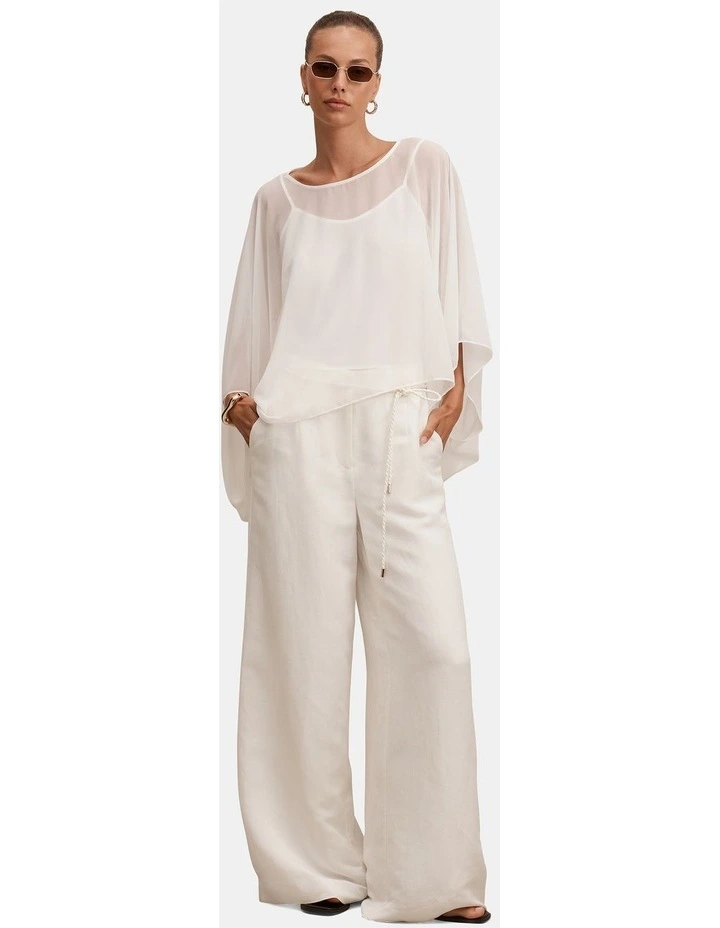 Gia Sheer Cape in White image 5