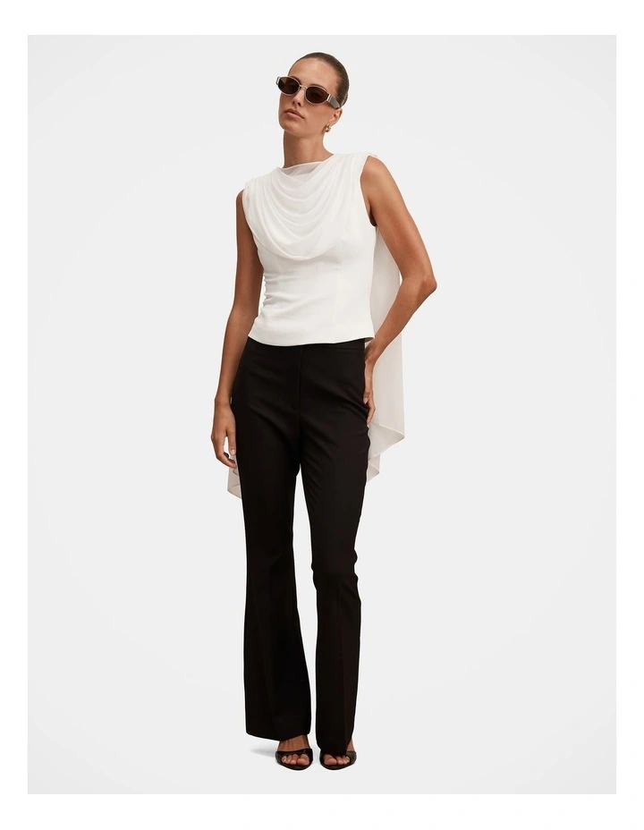 Dara Shawl Top in White image 5