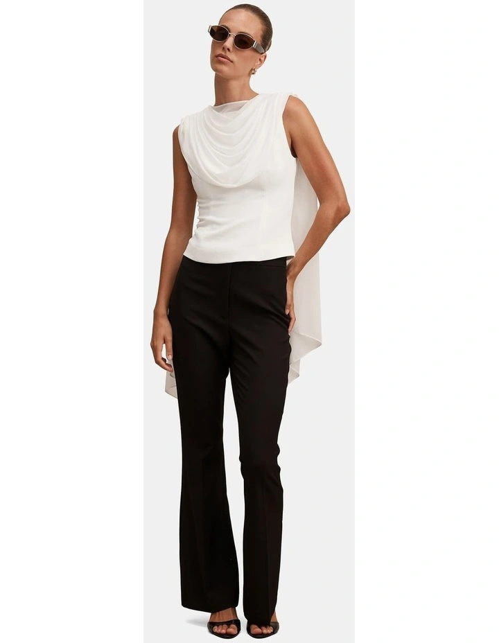 Dara Shawl Top in White image 5