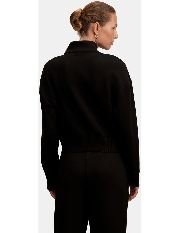 Hannah Zip Lounge Jacket in Black image 2