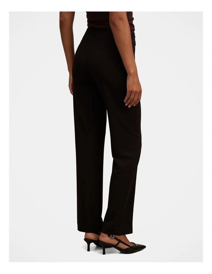 Piper Ponte Straight Leg Pants in Black image 2